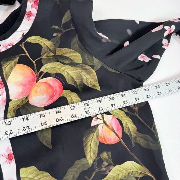 Ted Baker London Sweater Womens 16 TED 5 Black Button Front Crew Neck Cardigan - Picture 7 of 8